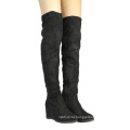 Hot Sale Winter Faux Suede Material Over the Knee Thigh High Stretch Boots